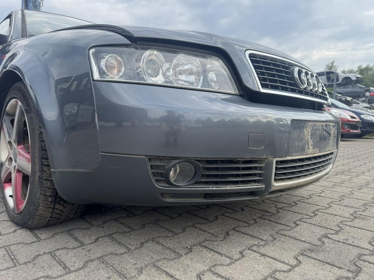 Audi A4 8E original Stossf&auml;nger Sto&szlig;stange vorn LX7Z Delfingrau Metallic Bj.2002